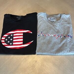 Two Champion tshirts